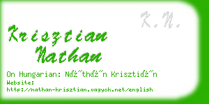 krisztian nathan business card